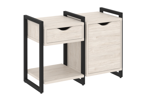 Тумба наборная вариант 3 Европа, цвет денвер светлый + черный