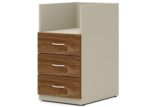 Тумба приставная Гардения Офис, цвет ред фокс