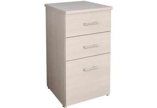 Тумба приставная (3 ящика), цвет дуб молочный