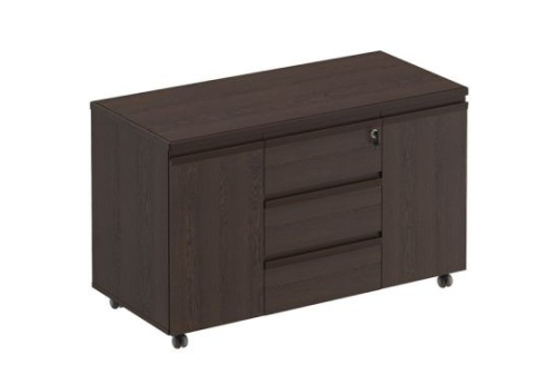 Тумба для оргтехники Фиеста, цвет дуб черный