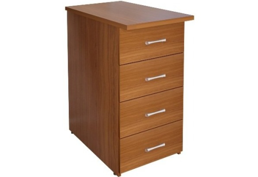 Тумба приставная (4 ящика), цвет орех