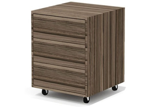 Тумба мобильная Грандин, цвет лимба темная