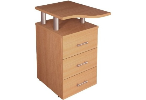 Тумба криволинейная левая, цвет бук