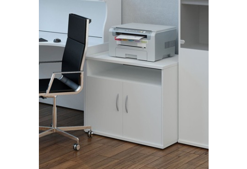 Тумба под оргтехнику Айсберг, цвет белый