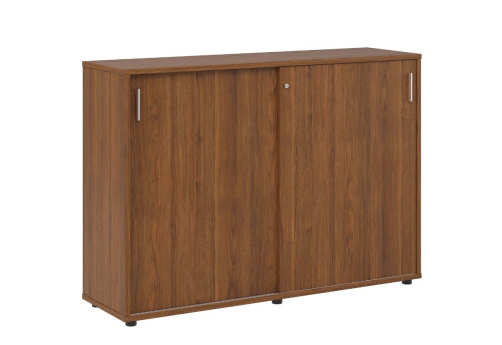 Тумба с раздвижными фасадами, цвет орех