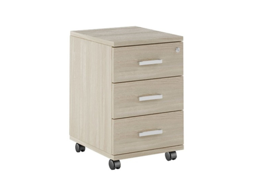 Тумба подкатная, цвет светлый дуб