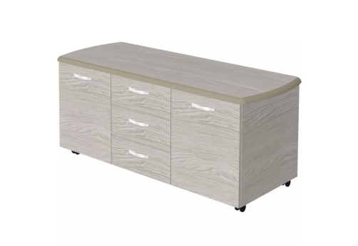 Тумба сервисная мобильная, цвет светлый мокко + беж