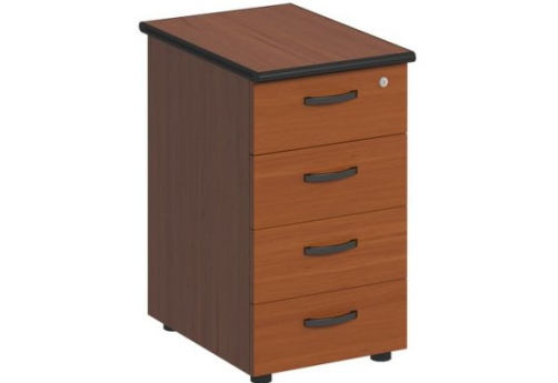 Тумба приставная с замком Линси, цвет орех