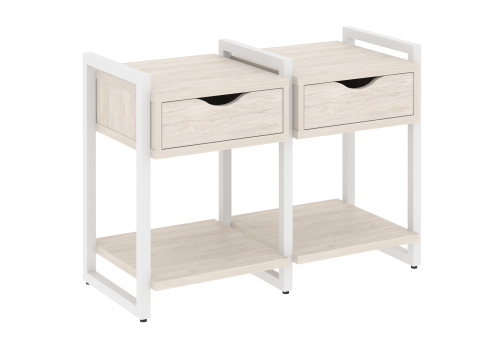 Тумба наборная вариант 1 Европа, цвет денвер светлый + белый