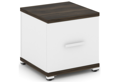 Тумба приставная 1 распашной фасад Динен, цвет дуб мали-белый