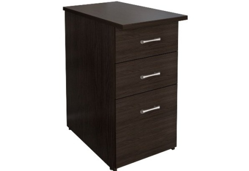 Тумба приставная (3 ящика) КР-КМ37, цвет венге