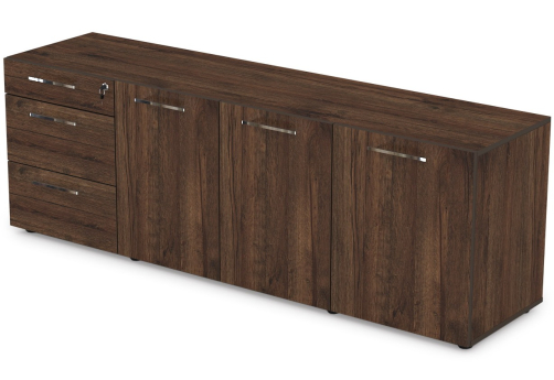 Греденция с 3 ящиками Кенвуд Конференц, цвет брауни