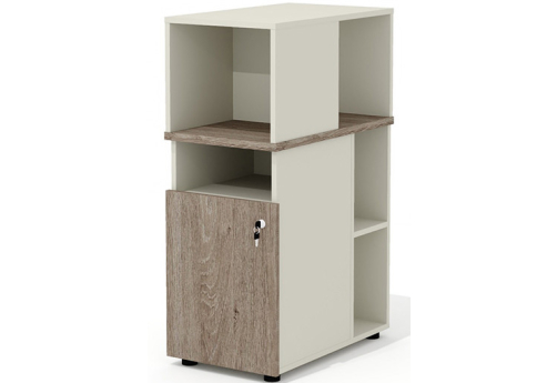 Тумба приставная Некста, цвет дуб + беж