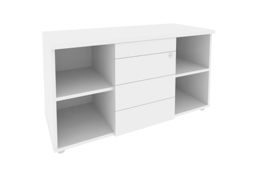 Тумба сервисная с ящиками (TIP-ON), цвет белый