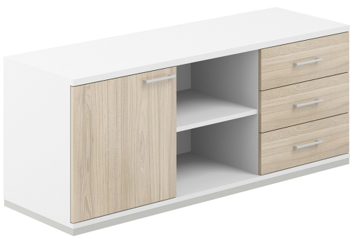 Тумба сервисная Фламинго, цвет белый + акация