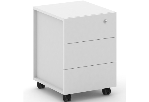 Тумба мобильная Квентин, цвет белый бриллиант