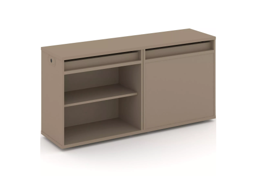 Тумба двойная с топом (набор №1, вариант 2), цвет латте