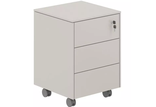 Тумба мобильная, цвет серый камень