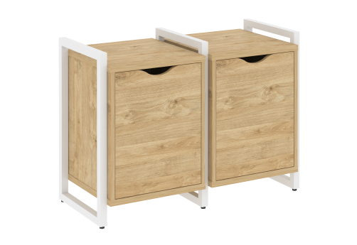 Тумба наборная вариант 2 Европа, цвет тиквуд светлый + белый