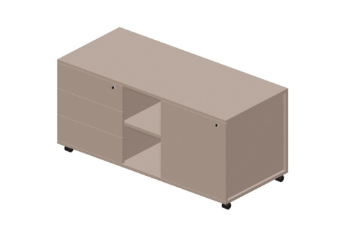 Тумба сервисная усиленная левая Киви, цвет тортора