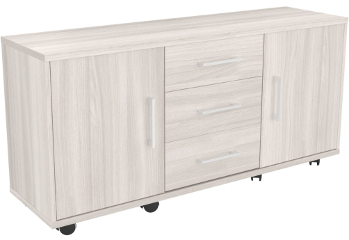 Тумба стационарная для оргтехники, цвет светлый дуб