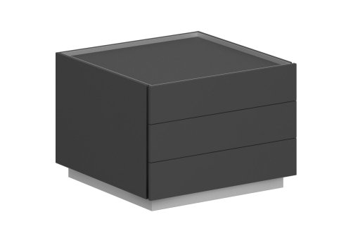 Тумба опорная 2, цвет оникс серый