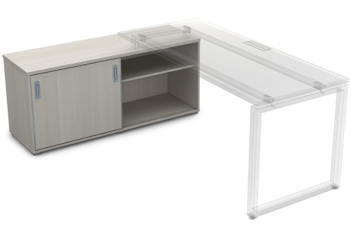 Тумба купе односторонняя Платинум Персонал, цвет слоновая кость