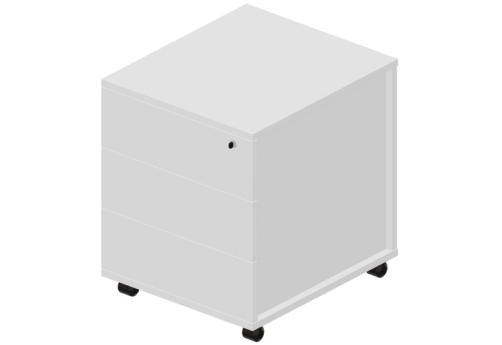 Тумба мобильная Киви, цвет белый