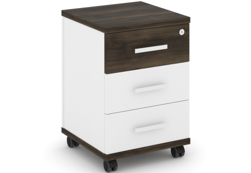 Тумба мобильная 3 ящика Динен, цвет дуб мали-белый