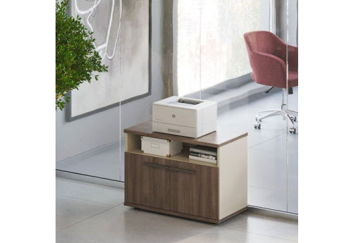 Тумба под оргтехнику Лиани, цвет шамони темный