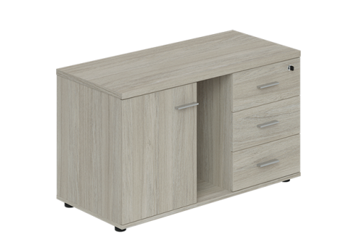 Тумба сервисная правая (на опорах) Камелот, цвет светлый дуб