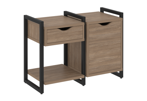 Тумба наборная вариант 3 Европа, цвет дуб аризона + черный