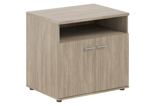 Тумба сервисная с нишей и 2 фасадами Индиго Вуд, цвет дуб темный