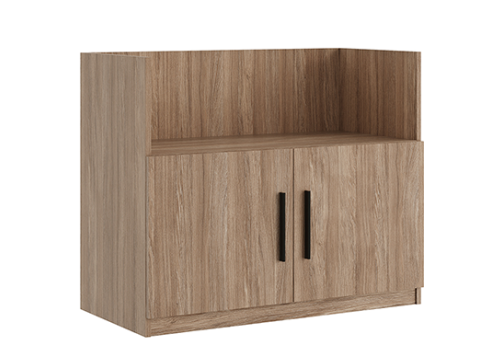 Креденция с нишей с древесным фасадом Виенсо, цвет дуб