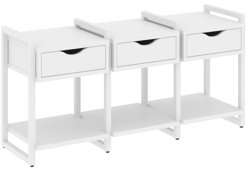 Тумба наборная вариант 4 Европа, цвет белый бриллиант + белый