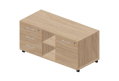 Тумба сервисная усиленная левая Киви, цвет светлый дуб