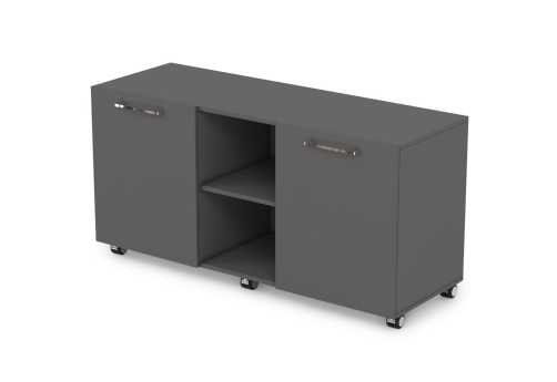 Тумба сервисная мобильная с нишей Кенвуд Конференц, цвет графит