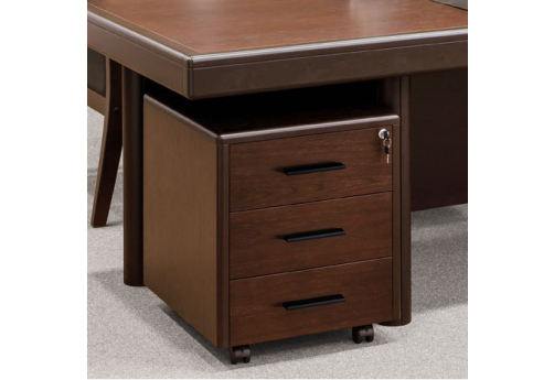 Тумба подкатная (3 ящика) Лестер, цвет орех