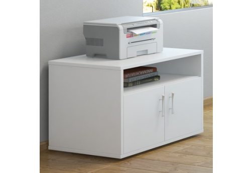 Тумба для оргтехники Тиана, цвет белый