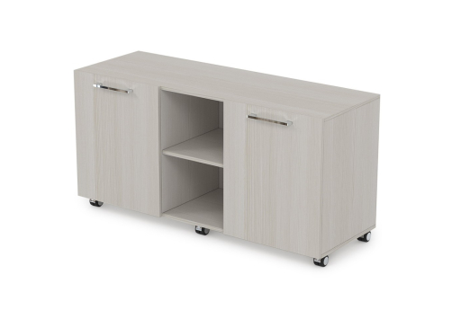 Тумба сервисная мобильная с нишей Кенвуд Конференц, цвет слоновая кость