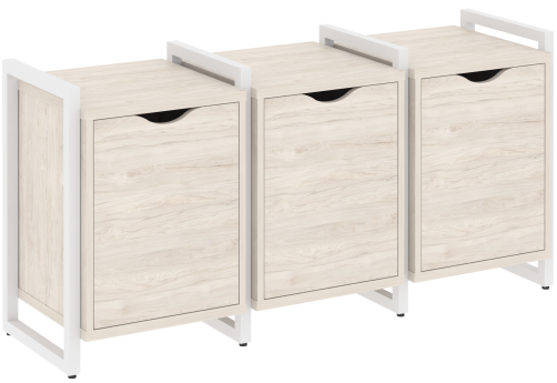 Тумба наборная вариант 5 Европа, цвет денвер светлый + белый