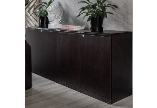 Греденция (4 двери) Сопрано, цвет дуб ферро