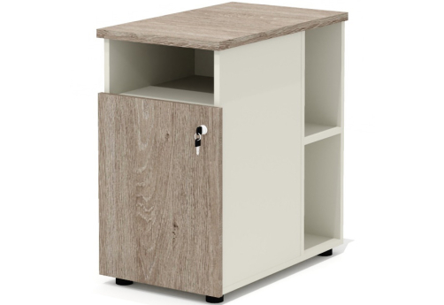 Тумба приставная Некста, цвет дуб + беж