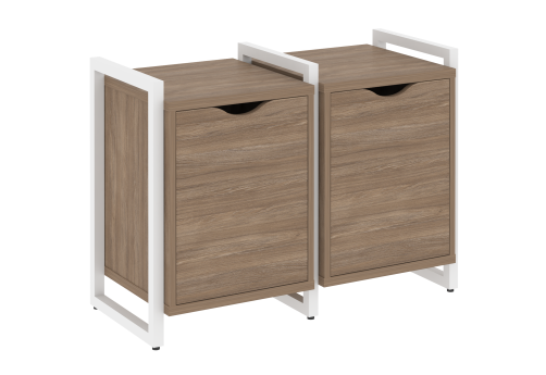 Тумба наборная вариант 2 Европа, цвет дуб аризона + белый