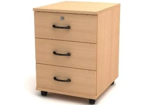 Тумба мобильная с замком, цвет бук