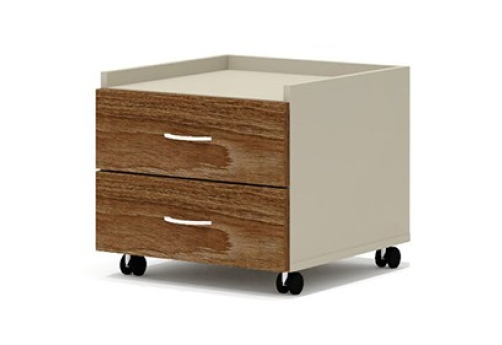 Тумба подкатная Гардения Офис, цвет ред фокс