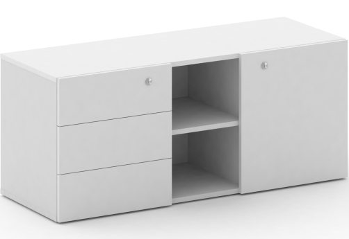 Греденция Квентин, цвет белый бриллиант