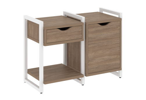 Тумба наборная вариант 3 Европа, цвет дуб аризона + белый