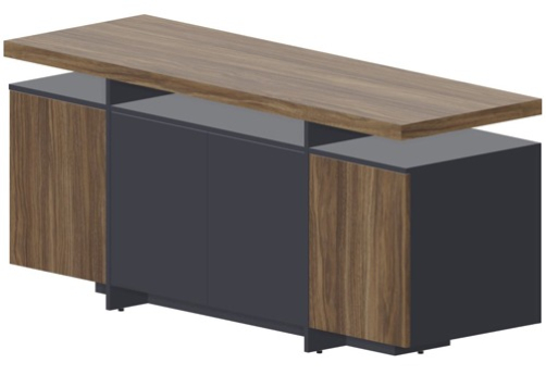 Греденция Грегори, цвет орех + антрацит