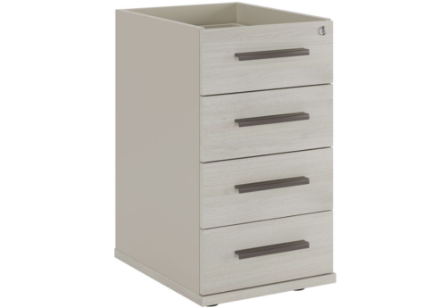 Тумба приставная без топа 4 ящика, цвет шамони светлый